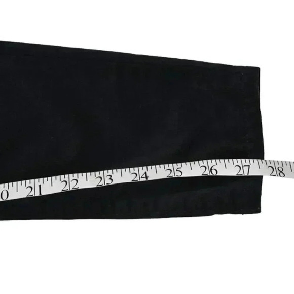 Banana Republic Skinny Velvet Pant Mid Rise Black Size 28 - Picture 10 of 11
